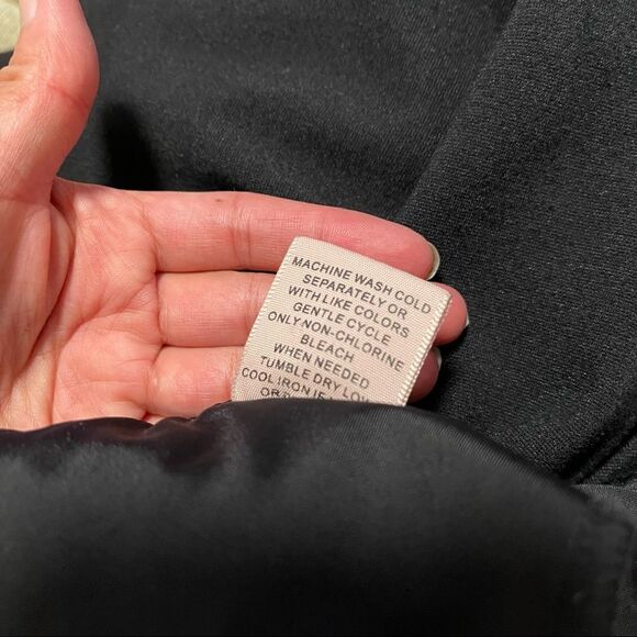 Black Trouser Tummy Tuck Control Rayon and Nylon blend stretchable waist - Picture 5 of 9